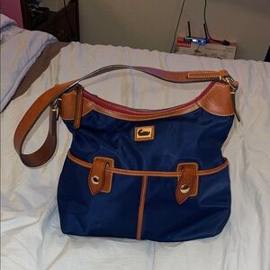 Stylish Navy and Tan Women's Bag
